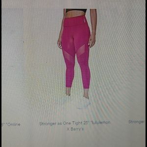 Stronger as One Tight 25" Lululemon x Barry's